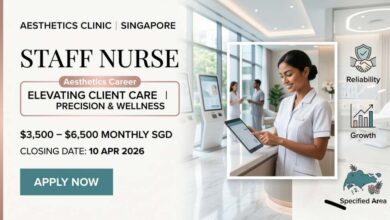 Staff Nurse Jobs Singapore: Aesthetics Clinic