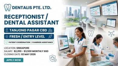 Receptionist / Dental Assistant | Tanjong Pagar CBD